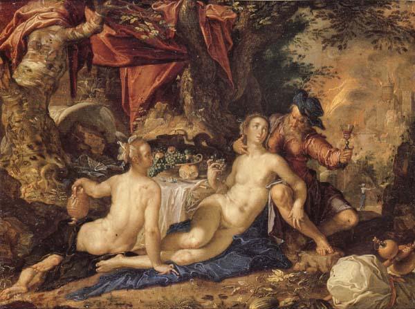 Joachim Wtewael Lot and His Daughter Norge oil painting art
